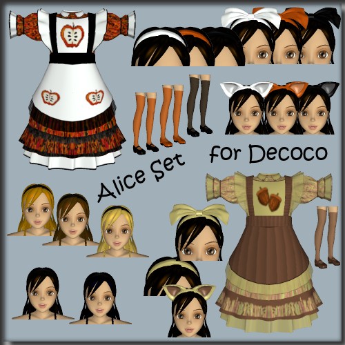 Textures for Alice Set for Decoco